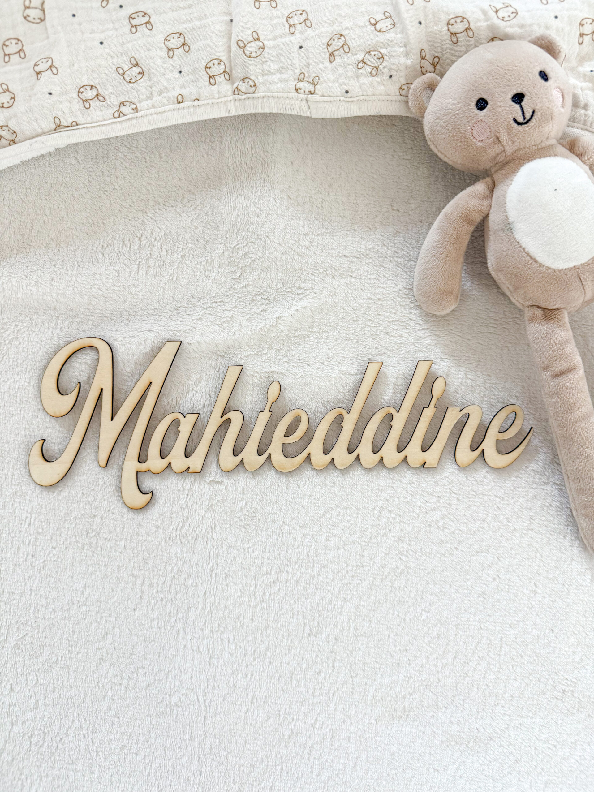 Prénom en bois personnalisé - 20 cm ou 29 cm